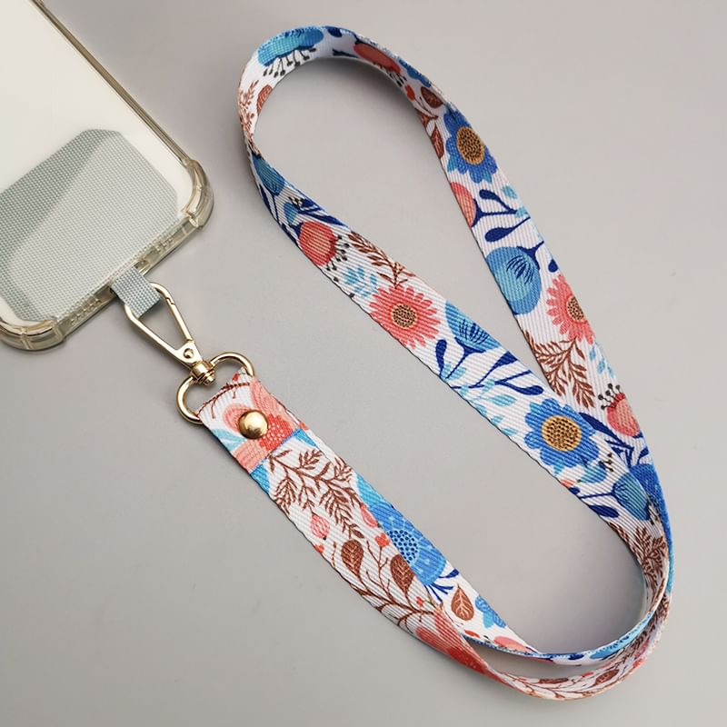 Print Canvas Phone Lanyard with Lanyard Pad SpreePicky