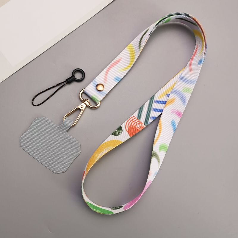 Print Canvas Phone Lanyard with Lanyard Pad SpreePicky