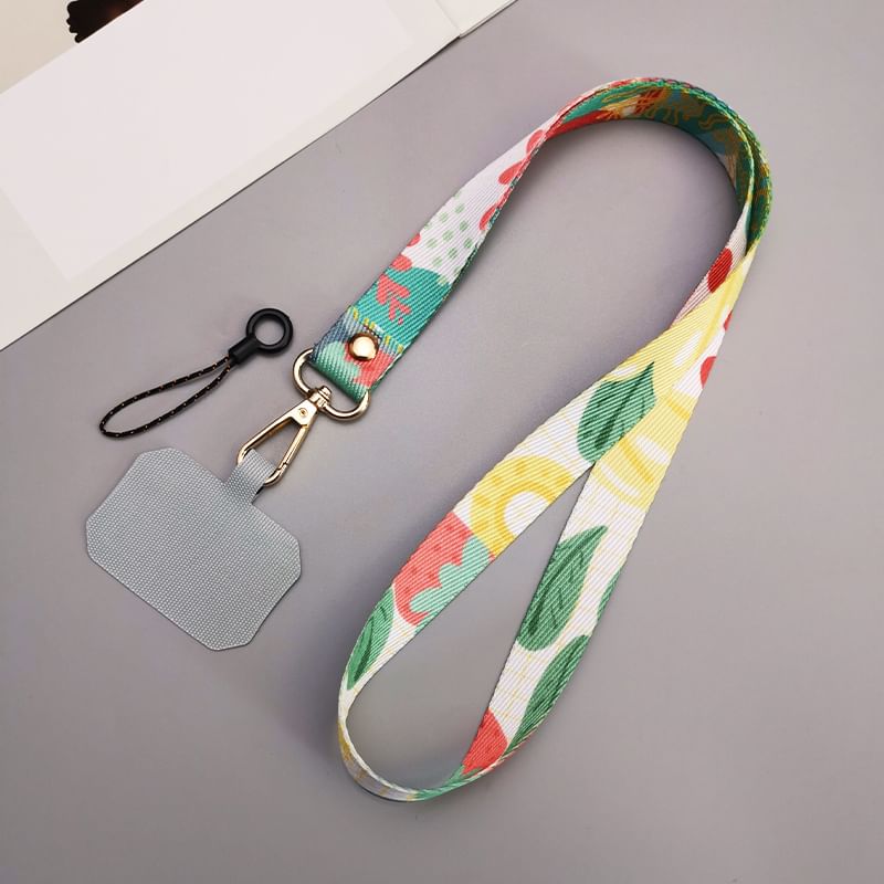 Print Canvas Phone Lanyard with Lanyard Pad SpreePicky