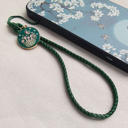 Floral Woven Cord Phone Strap SpreePicky