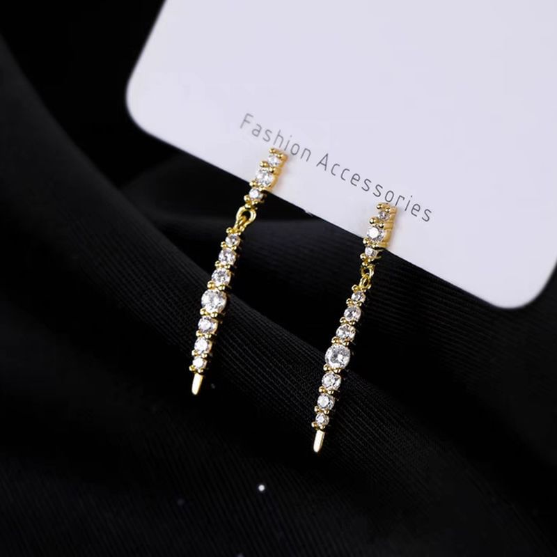 Rhinestone Threader Earring SpreePicky