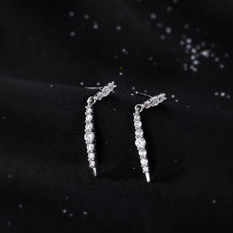 Rhinestone Threader Earring SpreePicky