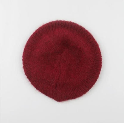 Knit Plain Beret SpreePicky