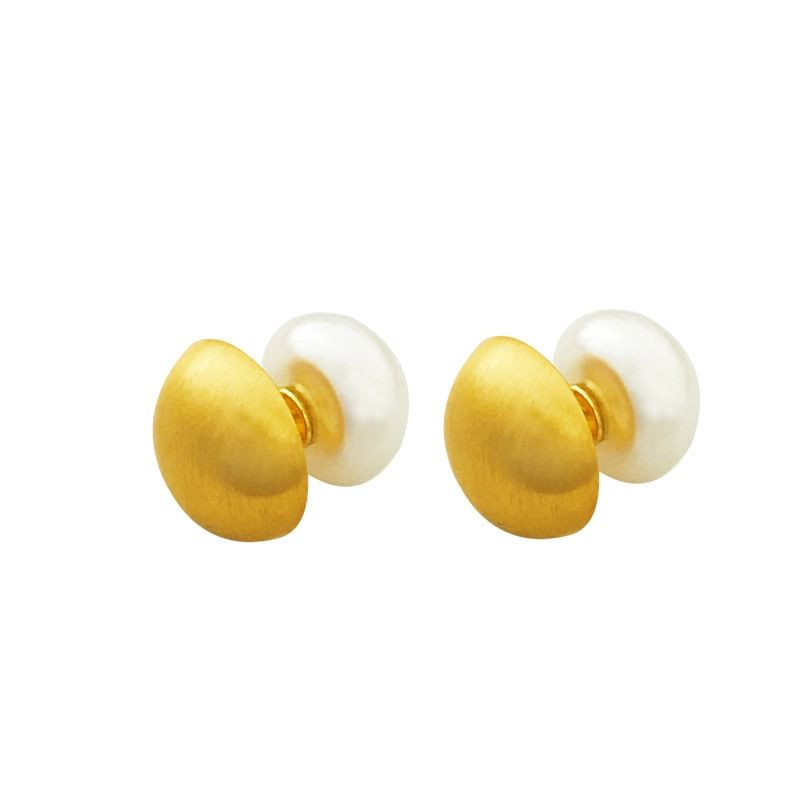 Faux Pearl Brushed Alloy Ear Jacket SpreePicky