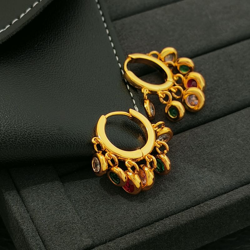 Rhinestone Alloy Chandelier Earring SpreePicky