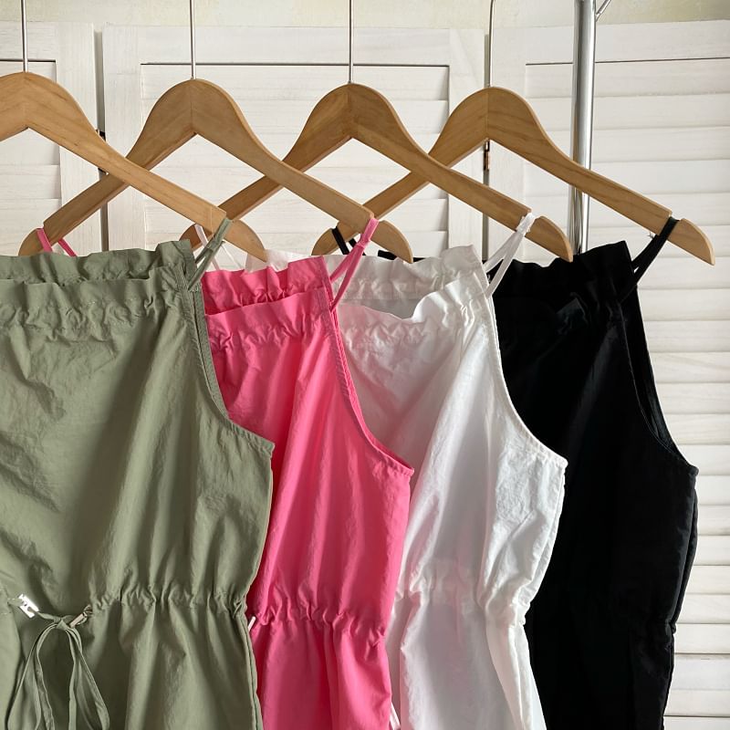 Plain Drawstring Camisole Top mySite