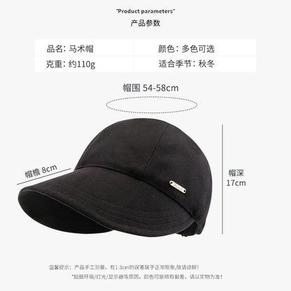 Metal Plate Plain Wide Brim Hat SpreePicky