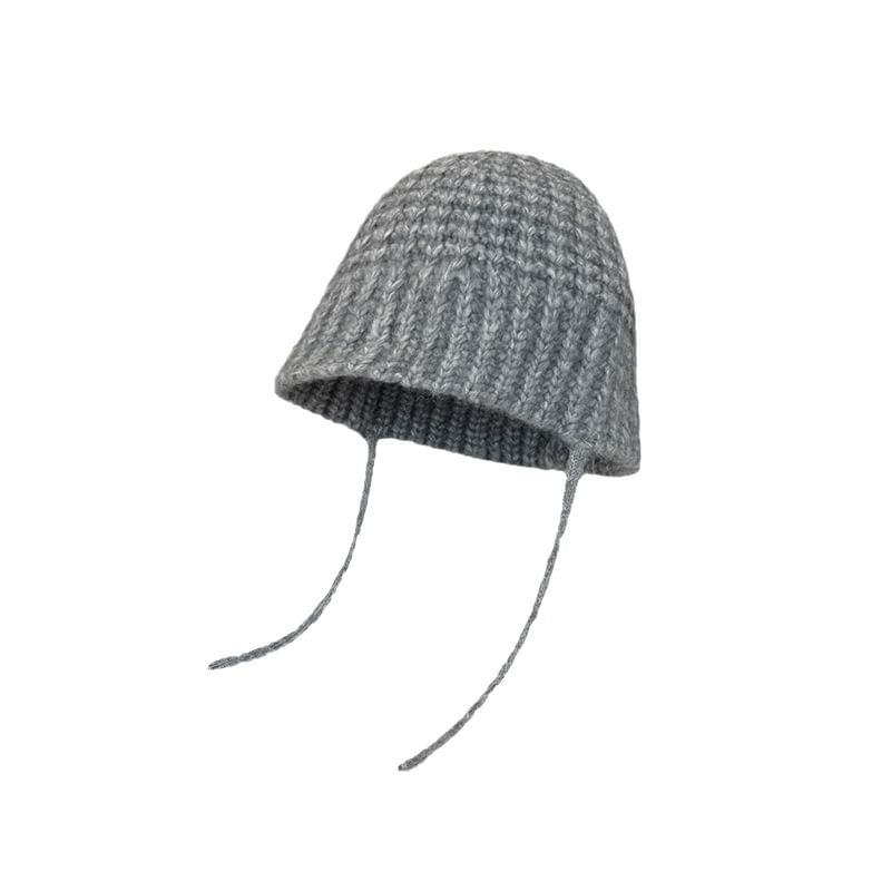 Plain Knit Bucket Hat SpreePicky