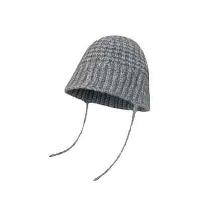 Plain Knit Bucket Hat SpreePicky