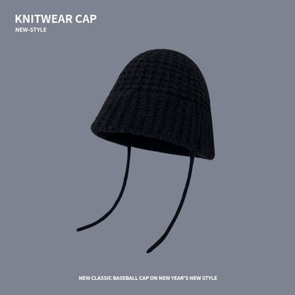 Plain Knit Bucket Hat SpreePicky