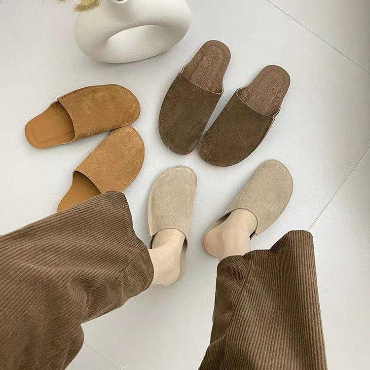 Faux Suede Mules SpreePicky