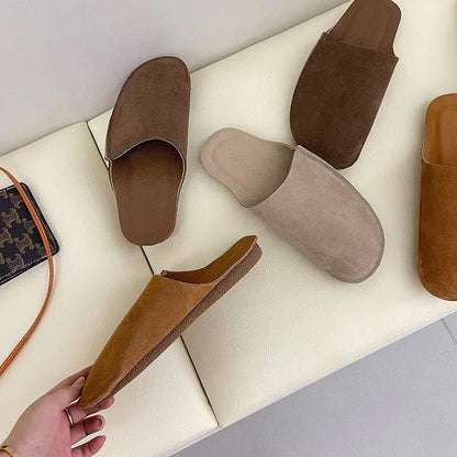 Faux Suede Mules SpreePicky