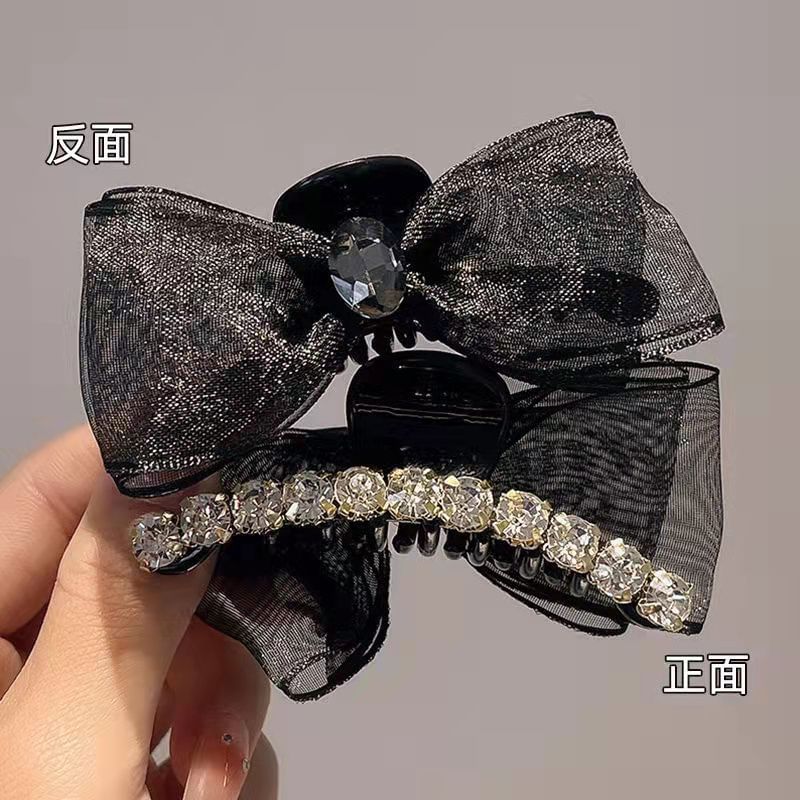 Rhinestone Bow Hair Clamp mySite