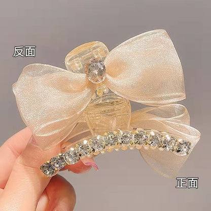 Rhinestone Bow Hair Clamp mySite