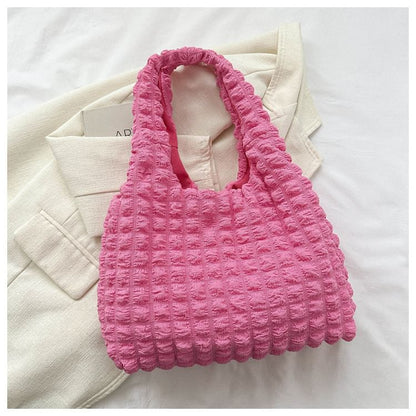 Plain Shirred Tote Bag SpreePicky