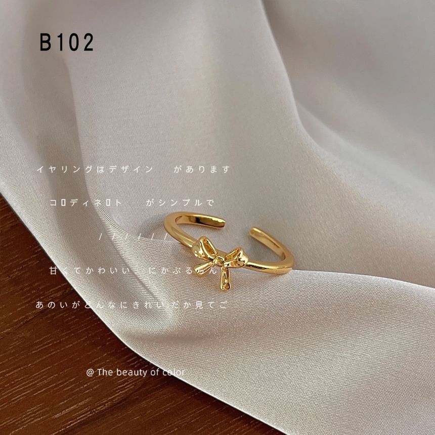 Bow Alloy Open Ring SpreePicky