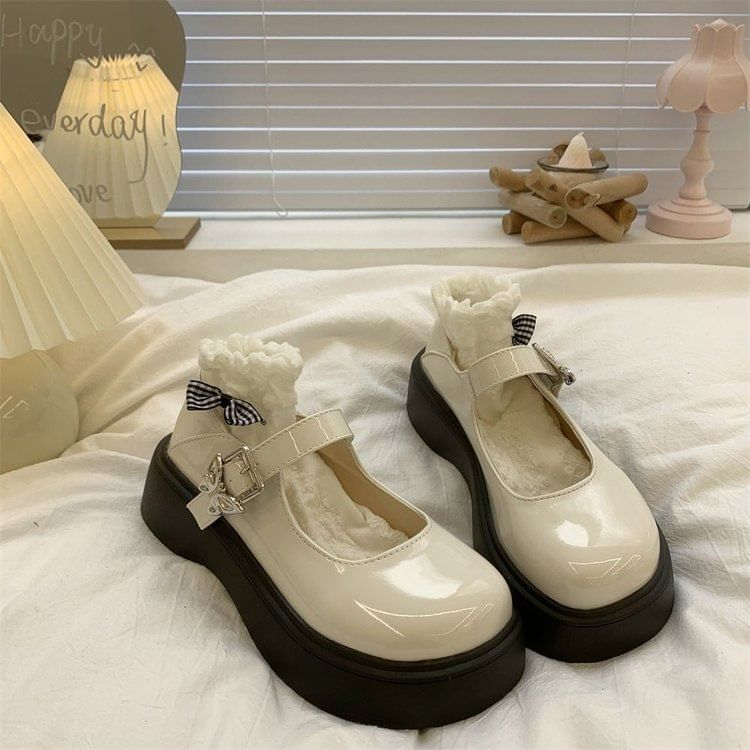 Platform Butterfly Mary Jane Shoes mySite