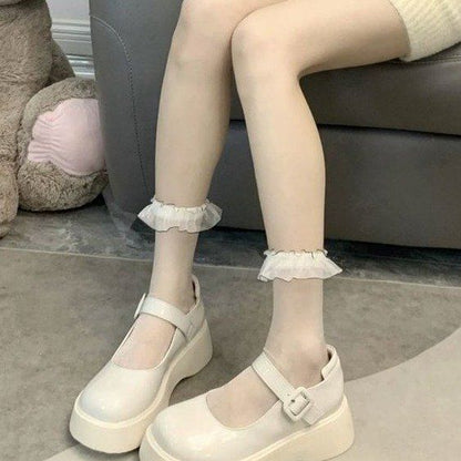 Platform Plain Mary Jane Shoes mySite