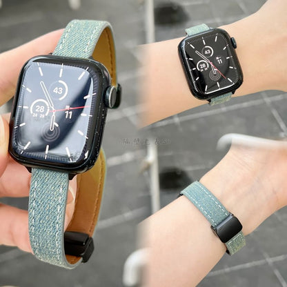 Denim Magnetic Apple Watch Band SpreePicky