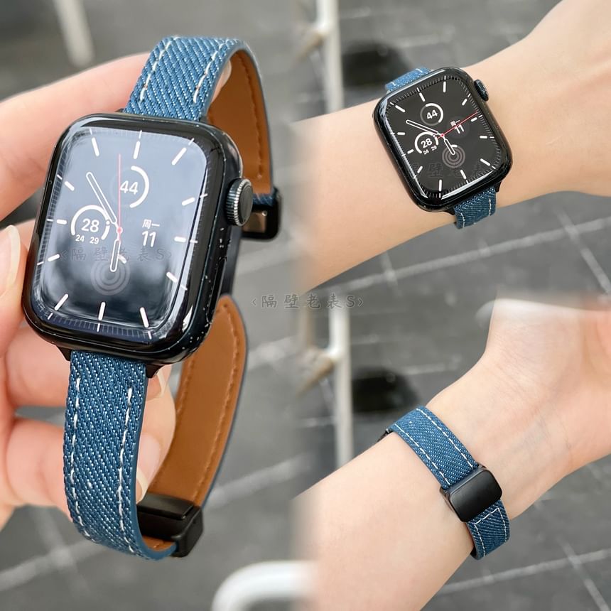 Denim Magnetic Apple Watch Band SpreePicky