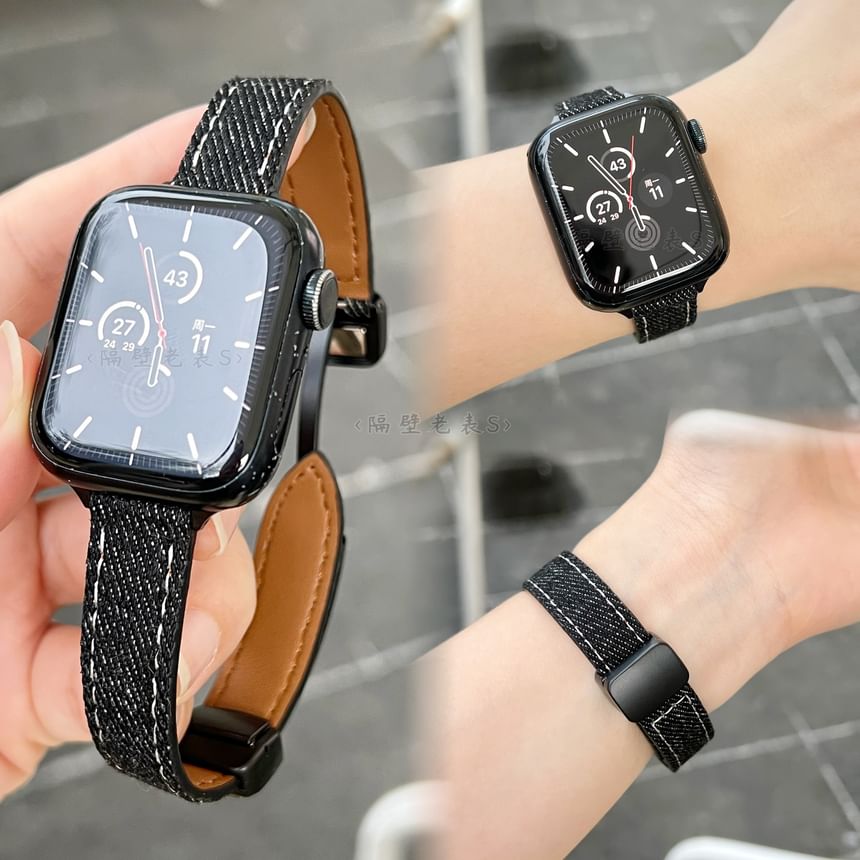 Denim Magnetic Apple Watch Band SpreePicky