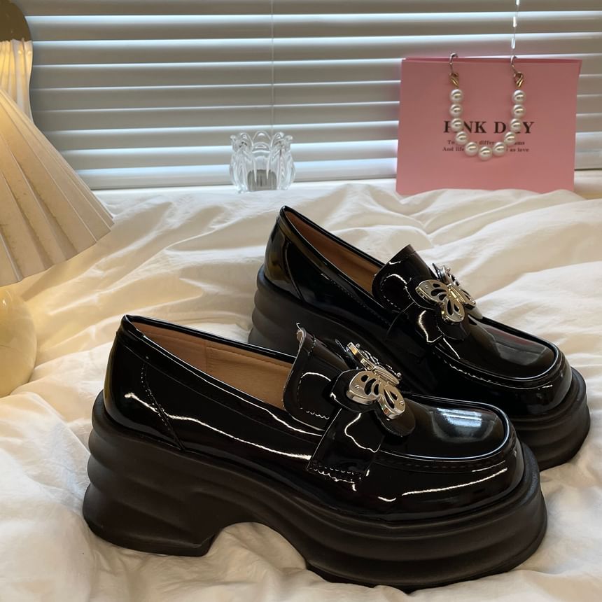 Platform Butterfly Loafers SpreePicky