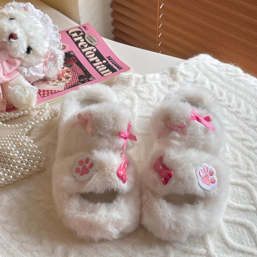 Fluffy Slide Sandals SpreePicky