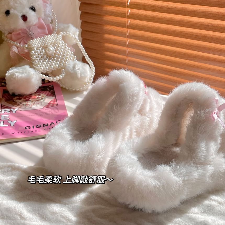 Fluffy Slide Sandals SpreePicky