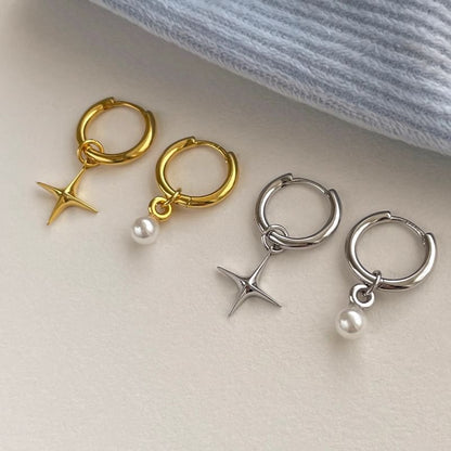 Star Asymmetrical Alloy Drop Earring SpreePicky