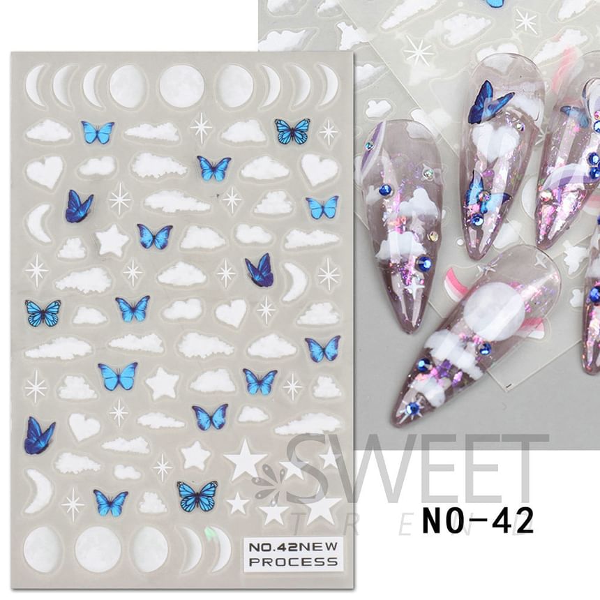 Marble Print Nail Art Stickers SpreePicky