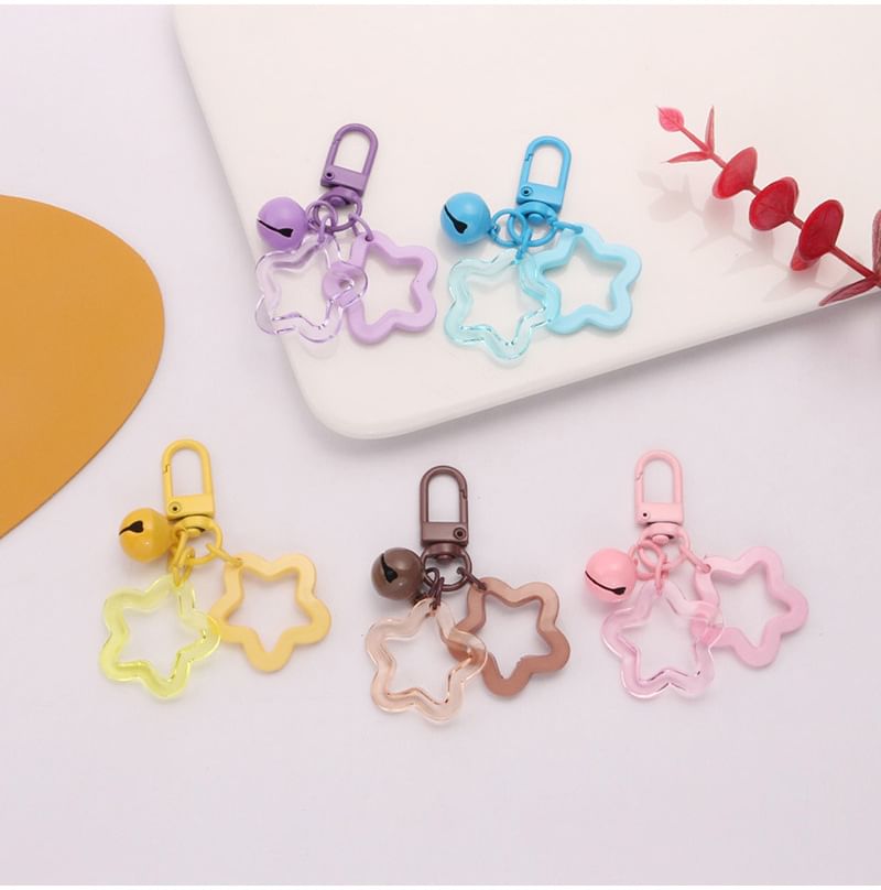 Star Bell Bag Charm Keyring SpreePicky