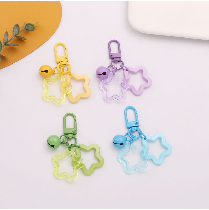 Star Bell Bag Charm Keyring SpreePicky