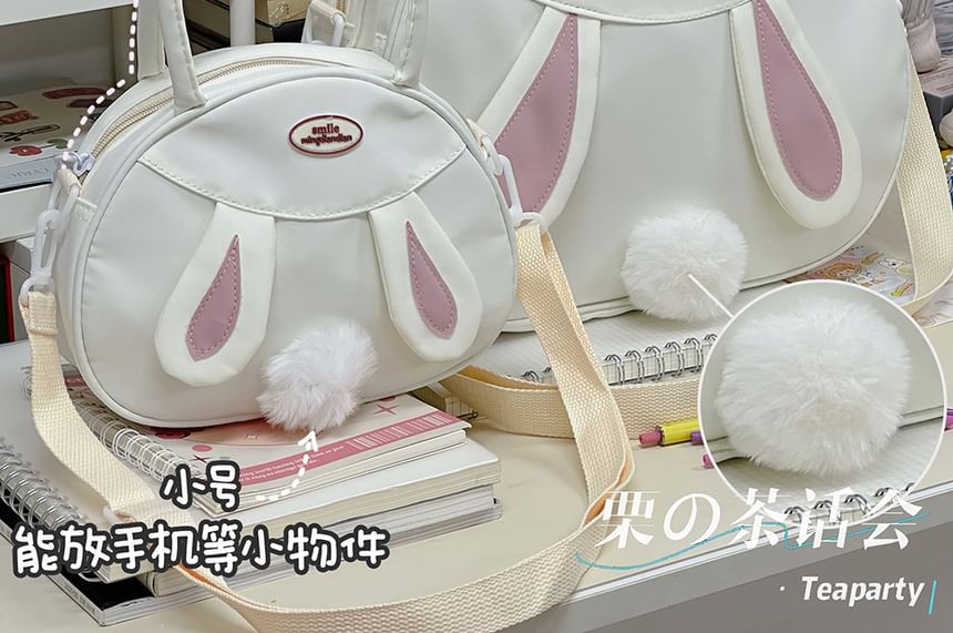 Rabbit Pom Pom Tote Bag SpreePicky