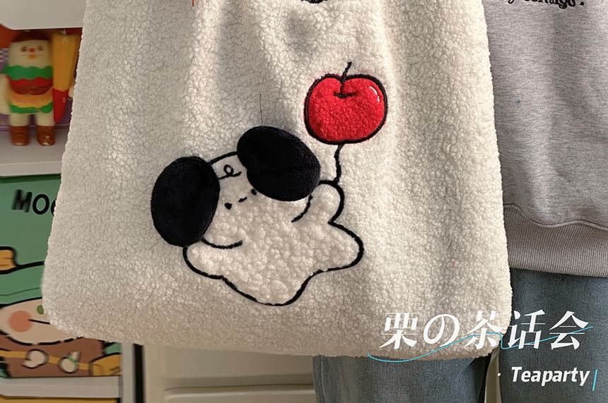 Cartoon Fleece Tote Bag SpreePicky