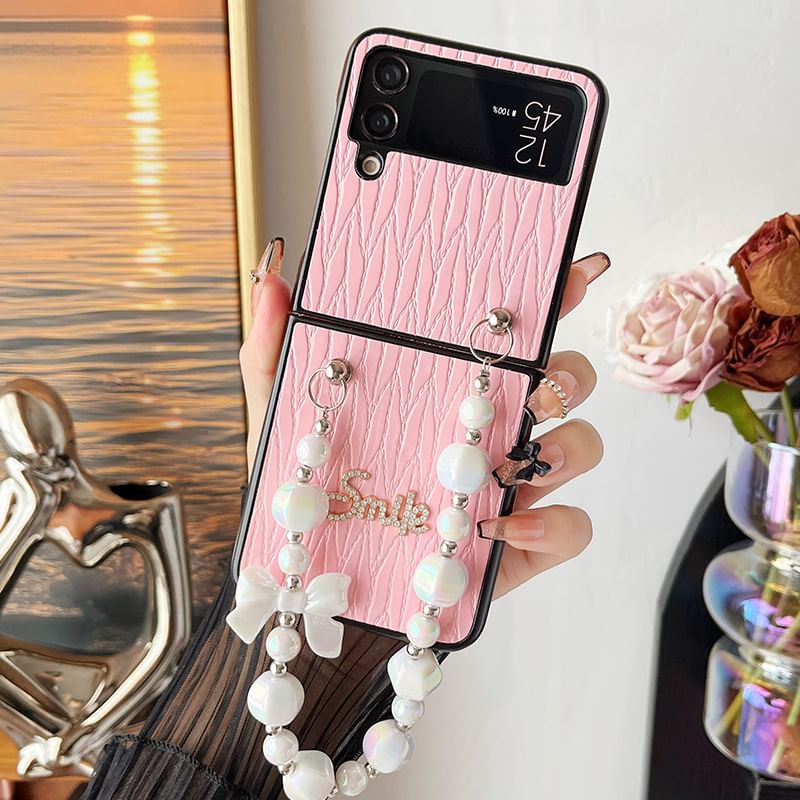 Lettering Strap Phone Case SpreePicky