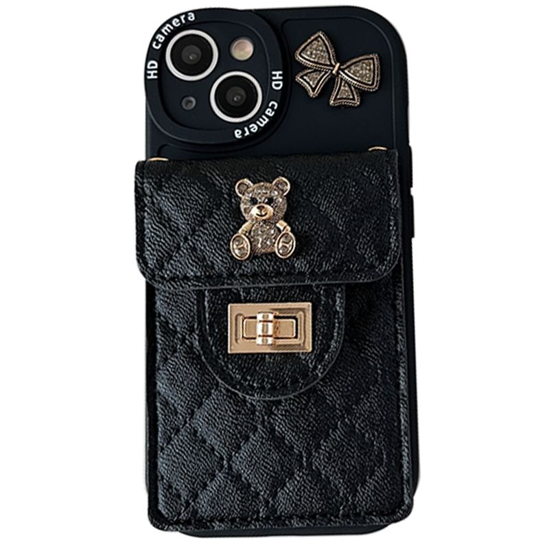 Bear Card Holder Phone Case SpreePicky