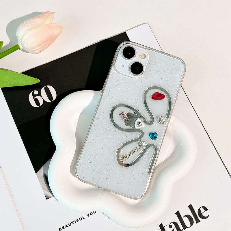 Floral Rhinestone Phone Case SpreePicky