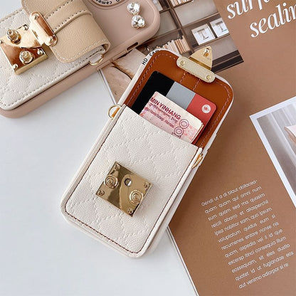 Buckled Card Holder Phone Case - iPhone 15 Pro Max / 15 Pro / 15 Plus / 15 / 14 Pro Max / 14 Pro / 14 Plus / 14 / 13 Pro Max / 13 Pro / 13 / 13 mini / 12 Pro Max / 12 Pro / 12 / 12 mini / 11 Pro Max / 11 Pro / 11 / SE / XS Max / XS / XR / X SpreePicky