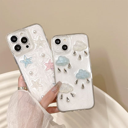 Starfish / Rain Cloud Phone Case - iPhone 15 Pro Max / 15 Pro / 15 Plus / 15 / 14 Pro Max / 14 Pro / 14 Plus / 14 / 13 Pro Max / 13 Pro / 13 / 13 mini / 12 Pro Max / 12 Pro / 12 / 12 mini / 11 Pro Max / 11 Pro / 11 / SE / XS Max / XS / XR / X SpreePicky