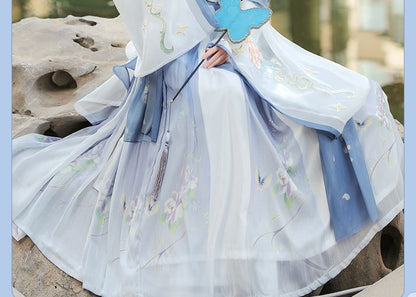 Flower Embroidered Hanfu Costume Set SpreePicky