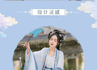 Flower Embroidered Hanfu Costume Set SpreePicky