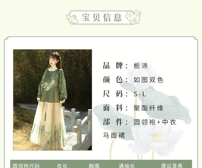 Mountain Print Hanfu Costume Set SpreePicky