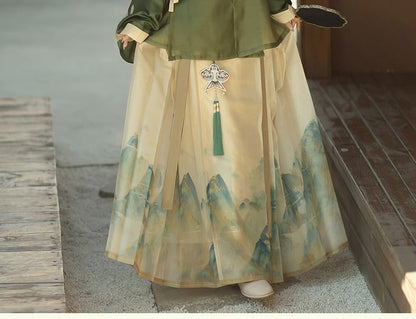 Mountain Print Hanfu Costume Set SpreePicky