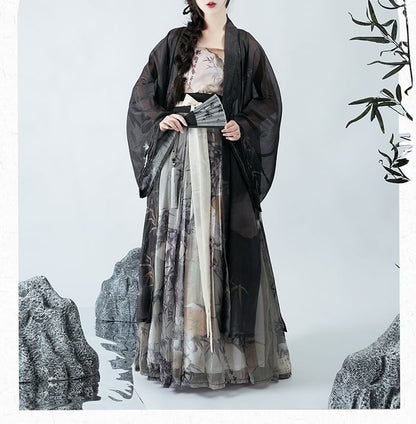 Bamboo Print Hanfu Costume Set SpreePicky