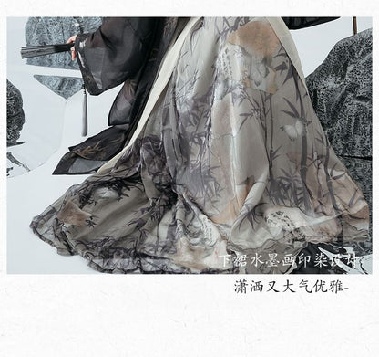 Bamboo Print Hanfu Costume Set SpreePicky