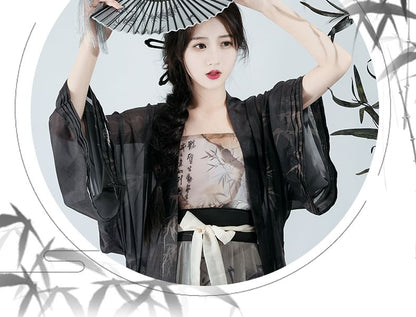 Bamboo Print Hanfu Costume Set SpreePicky