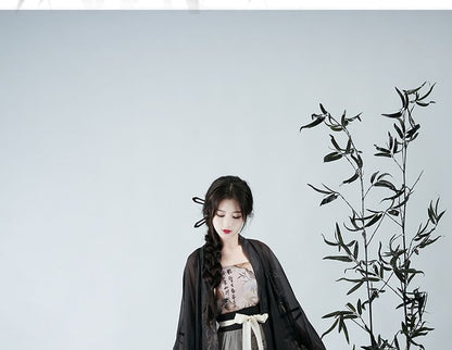 Bamboo Print Hanfu Costume Set SpreePicky