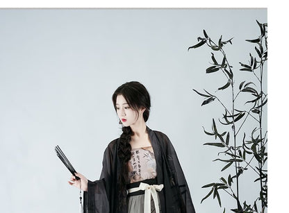 Bamboo Print Hanfu Costume Set SpreePicky