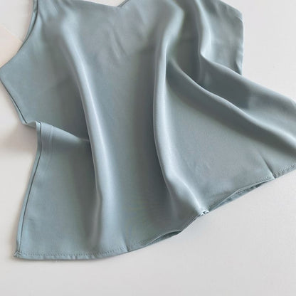 V-Neck Silky Camisole Top mySite