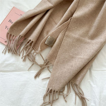 Plain Fringed Scarf SpreePicky